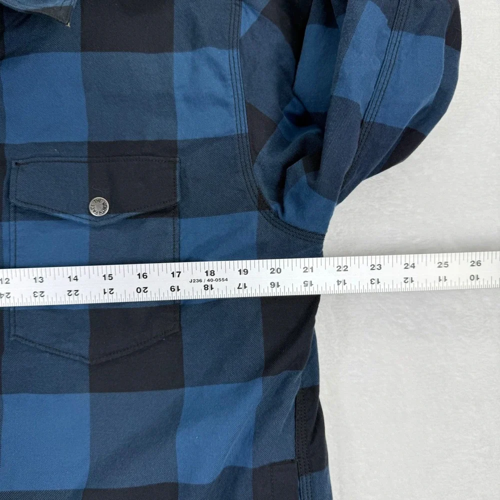 The North Face Campfire shirt Jacket Shacket Buffalo Plaid Sherpa Flannel M